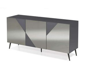 Μπουφές Arte 180x50x80cm Anthracite-Smoke Capodarte